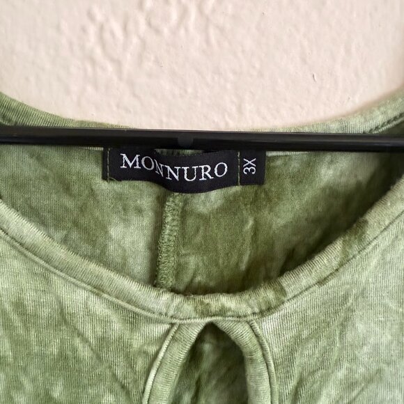 Monnuro Tie-Dye Green Cover-Up – Size 3X (Excellent Used Condition) - Picture 3 of 4